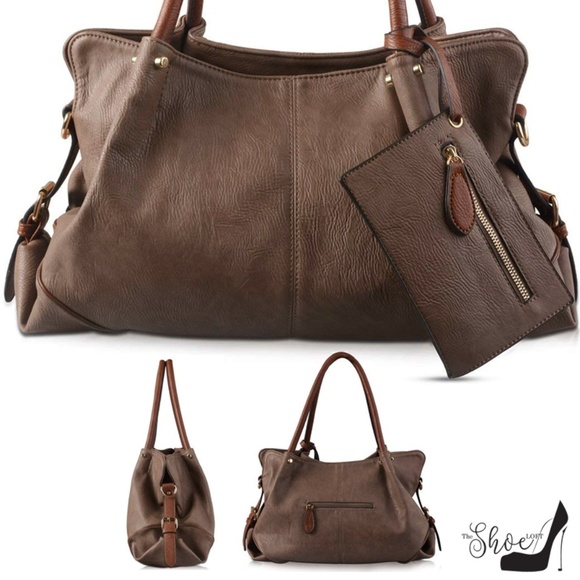 My Bag Lady Online Handbags - "Brenda" Large Hobo Satchel in Mocha (3 pc Set) My Bag Lady Online Handbags - "Brenda" Large Hobo Satchel in Mocha (3 pc Set)